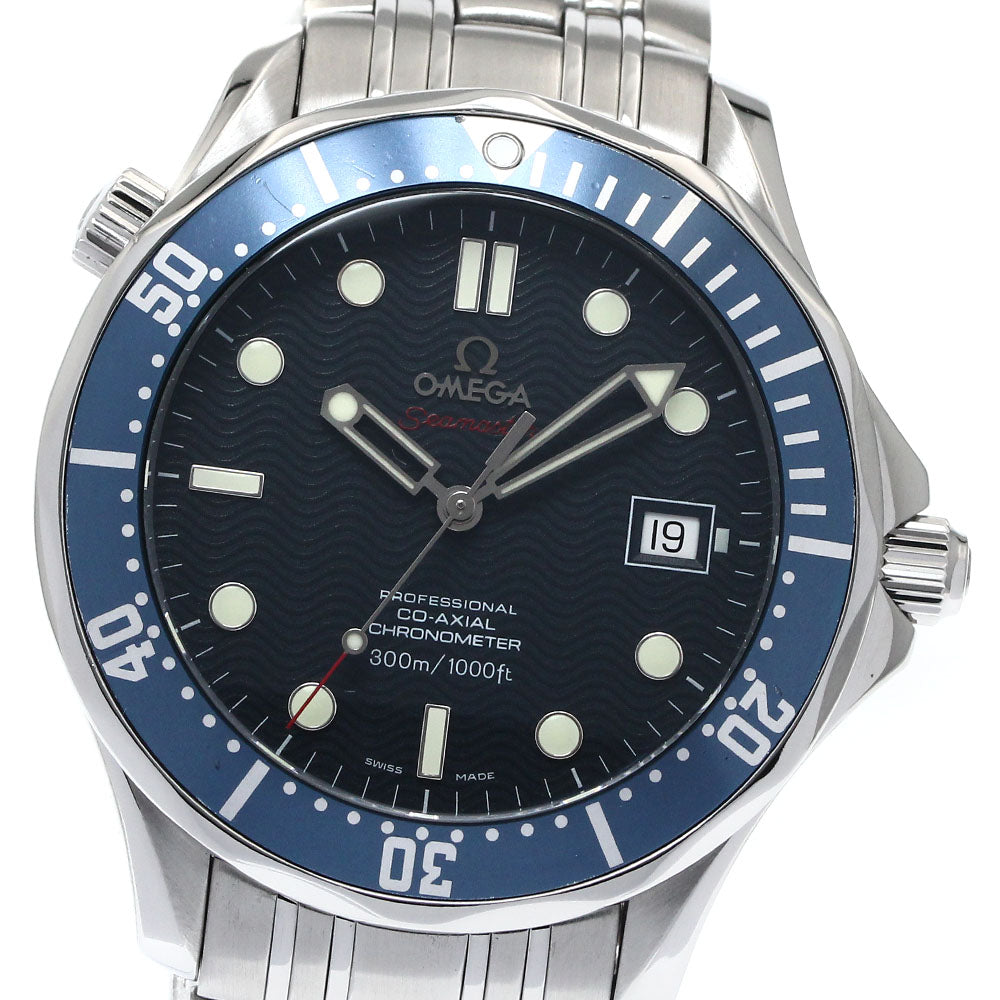 OMEGA Seamaster300 2220.80 Date Co-Axial Navy Dial Automatic Men's Watch_877656
