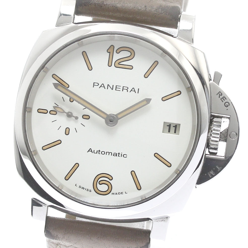 PANERAI Luminor Due PAM01043 white Dial Automatic Boy's Watch_877662