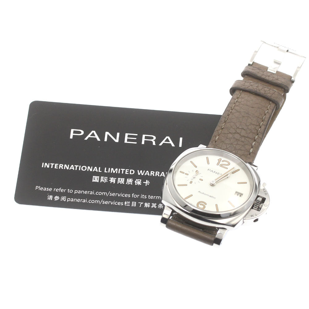 PANERAI Luminor Due PAM01043 white Dial Automatic Boy's Watch_877662