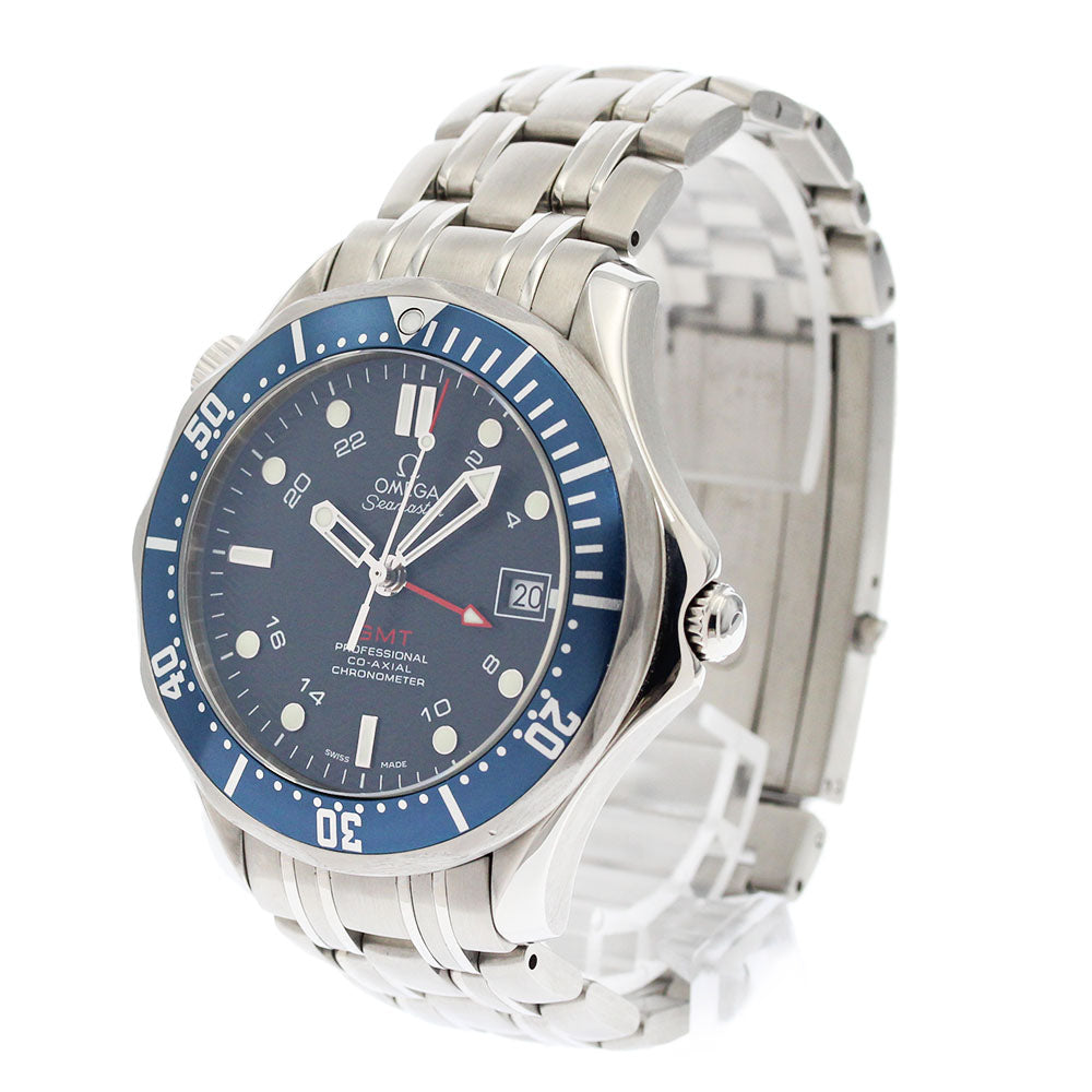 OMEGA Seamaster300 2535.80 GMT Navy Dial Automatic Men's Watch_877676