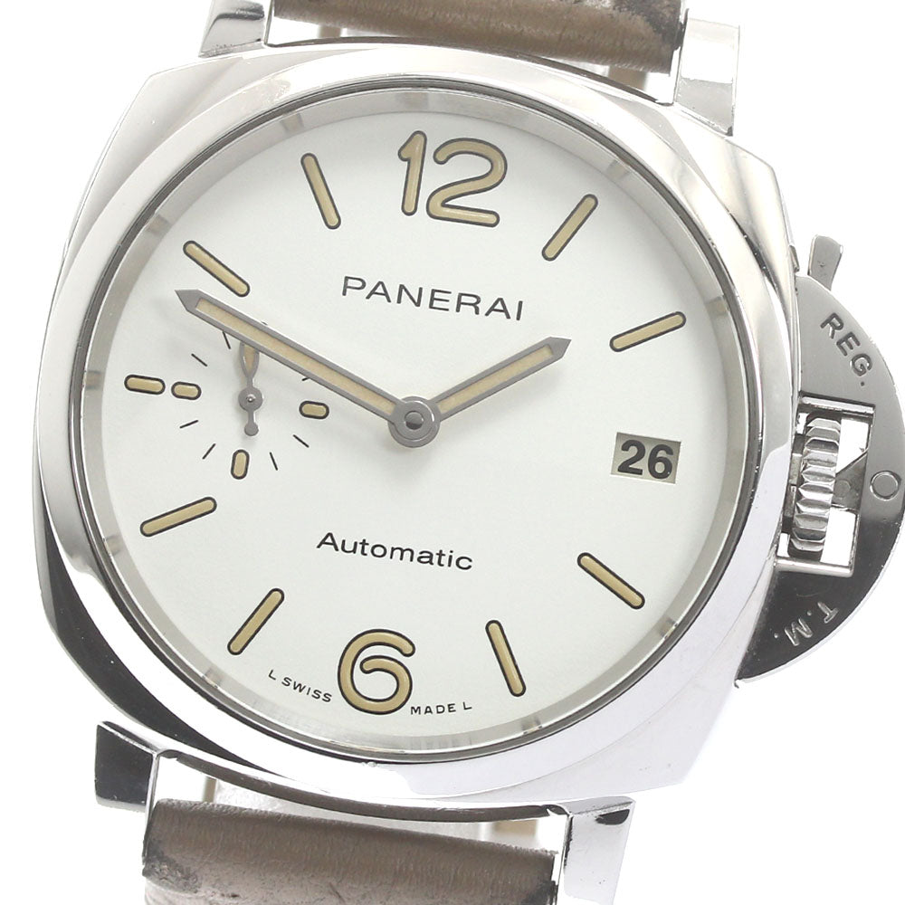 PANERAI Luminor Due PAM01043 white Dial Automatic Boy's Watch_877683