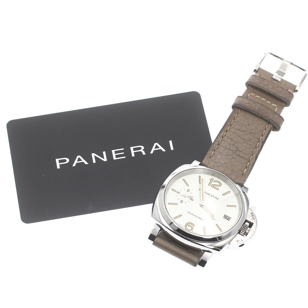 PANERAI Luminor Due PAM01043 white Dial Automatic Boy's Watch_877683