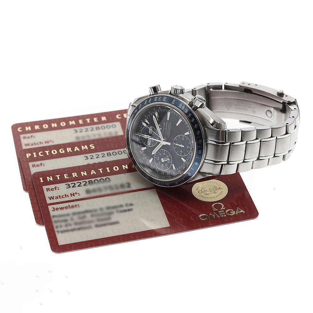 OMEGA Speedmaster 3222.80 Triple calendar Navy Dial Automatic Men's Watch_877685