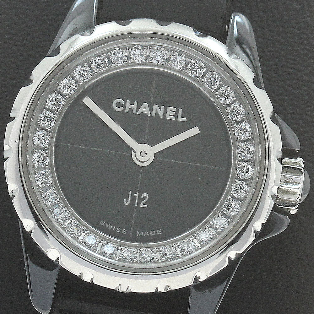 CHANEL J12 XS H4663 Diamond black Dial Quartz Ladies Watch_877689
