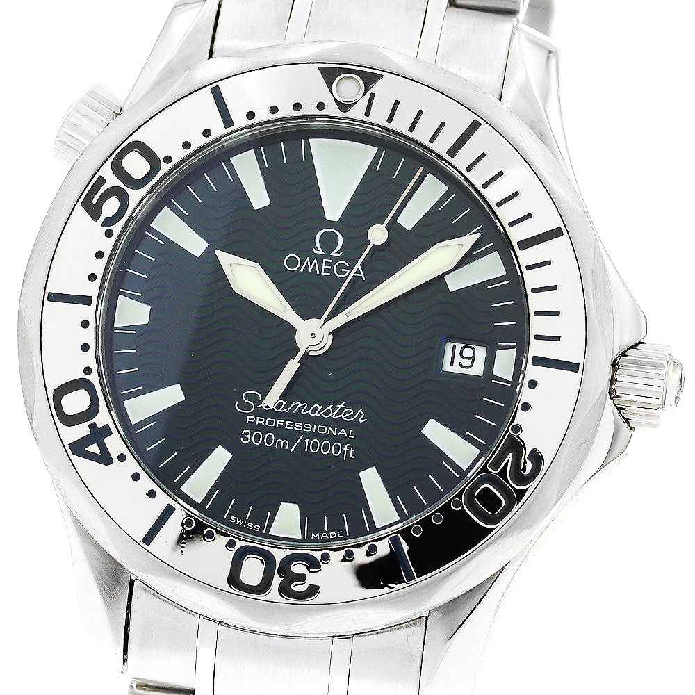 OMEGA Seamaster300 2263.80 Date blue Dial Quartz Boy's Watch_877690