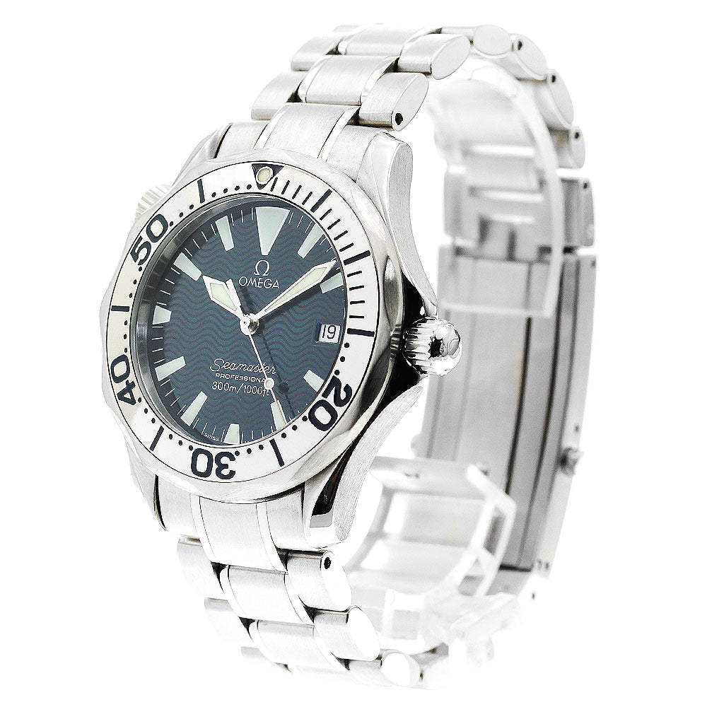 OMEGA Seamaster300 2263.80 Date blue Dial Quartz Boy's Watch_877690