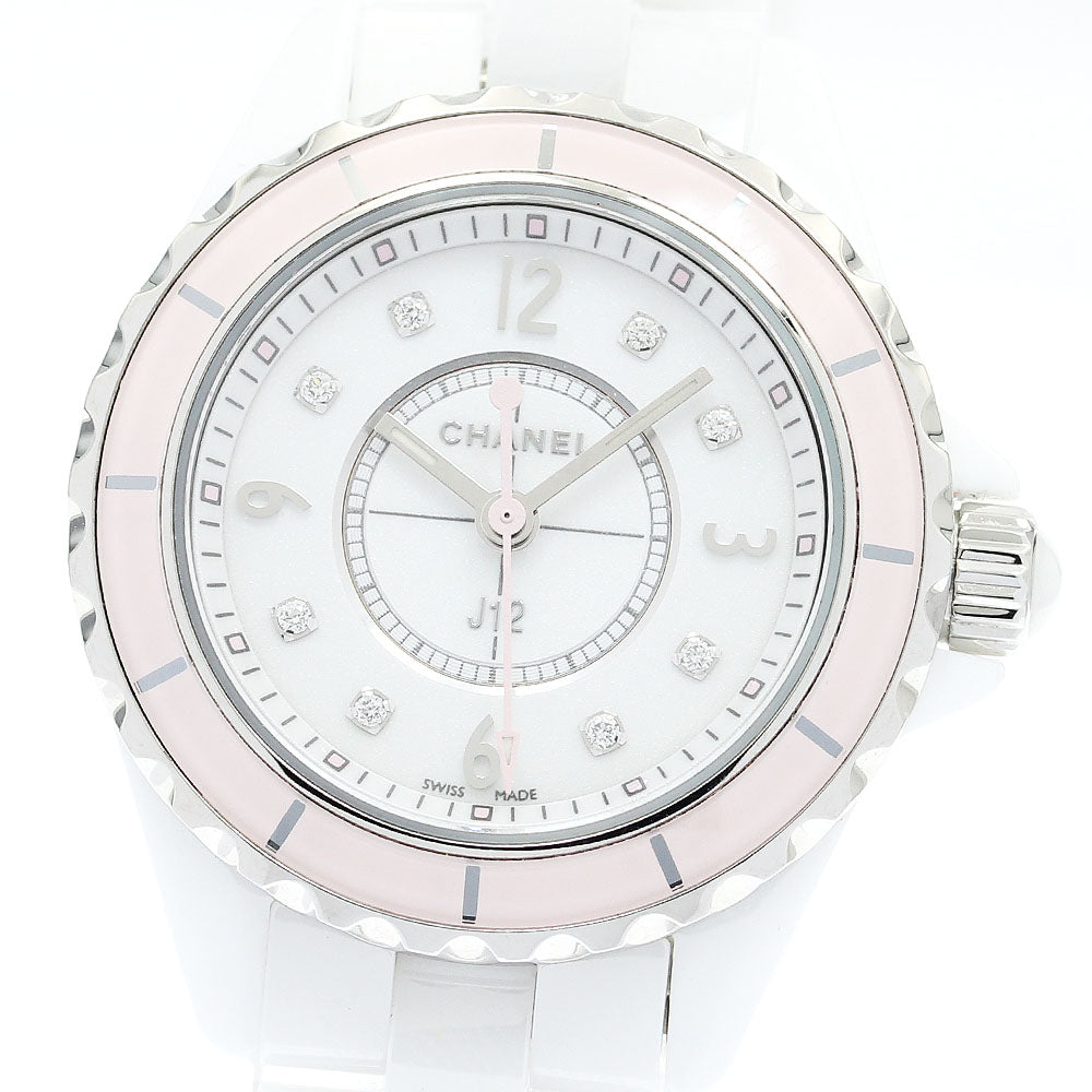 CHANEL J12 H4466 8P diamond white Dial Quartz Ladies Watch_877695