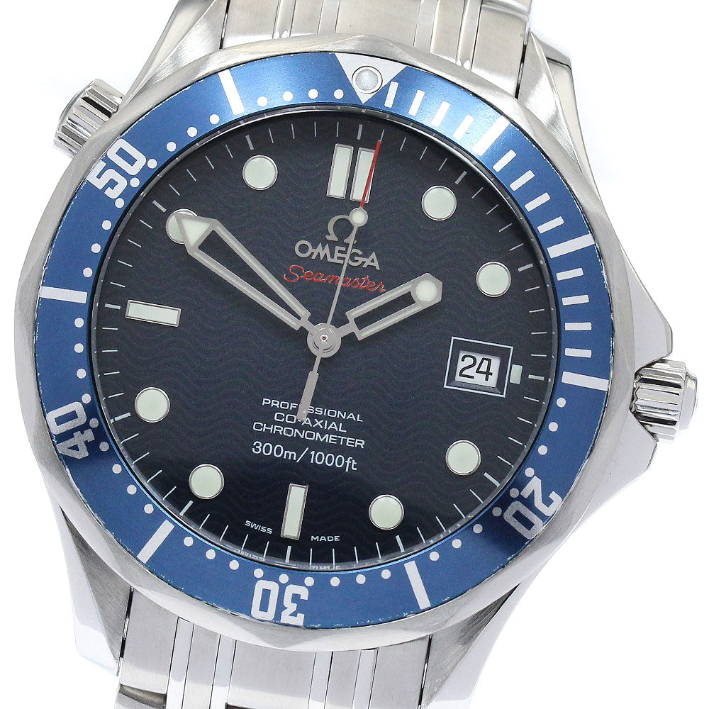 OMEGA Seamaster300 2220.80 Date Co-Axial Navy Dial Automatic Men's Watch_877721