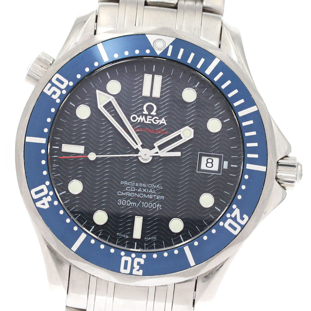 OMEGA Seamaster300 2220.80 Date Co-Axial Navy Dial Automatic Men's Watch_877730