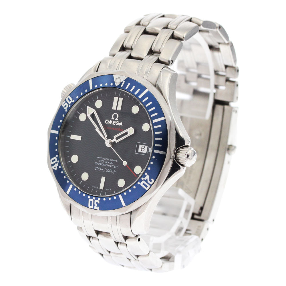 OMEGA Seamaster300 2220.80 Date Co-Axial Navy Dial Automatic Men's Watch_877730