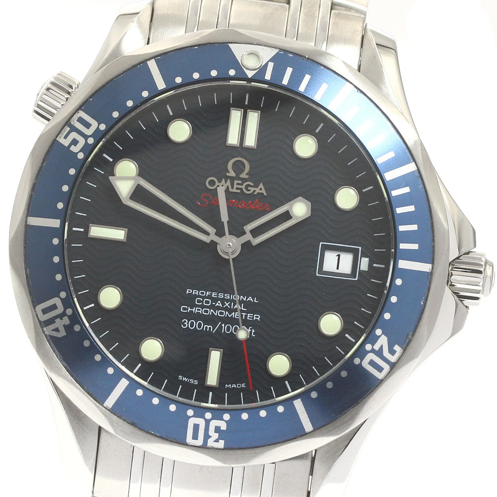 OMEGA Seamaster300 2220.80 Date Co-Axial Navy Dial Automatic Men's Watch_877732