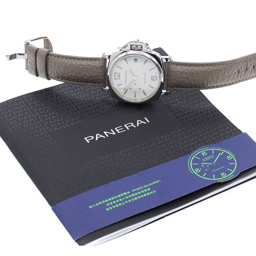 PANERAI Luminor Due PAM01043 white Dial Automatic Boy's Watch_877733