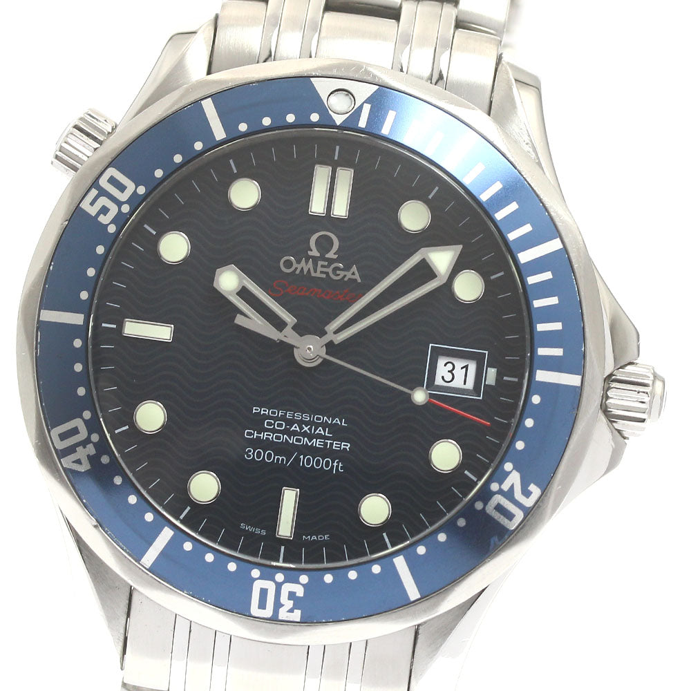 OMEGA Seamaster300 2220.80 Date Co-Axial Navy Dial Automatic Men's Watch_877747