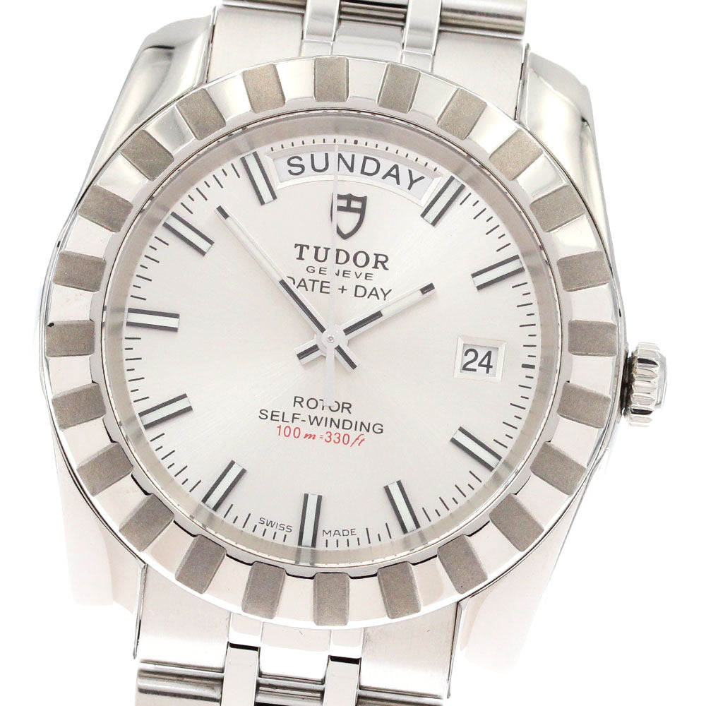 TUDOR Classic Date Day 23010 Silver Dial Automatic Men's Watch_877768