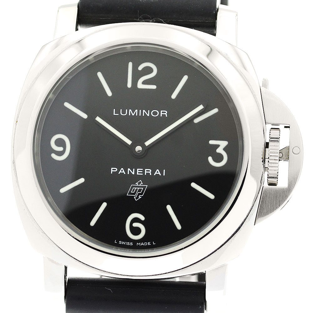 PANERAI Luminor base logo PAM00000 black Dial Hand Winding Men's Watch_877773