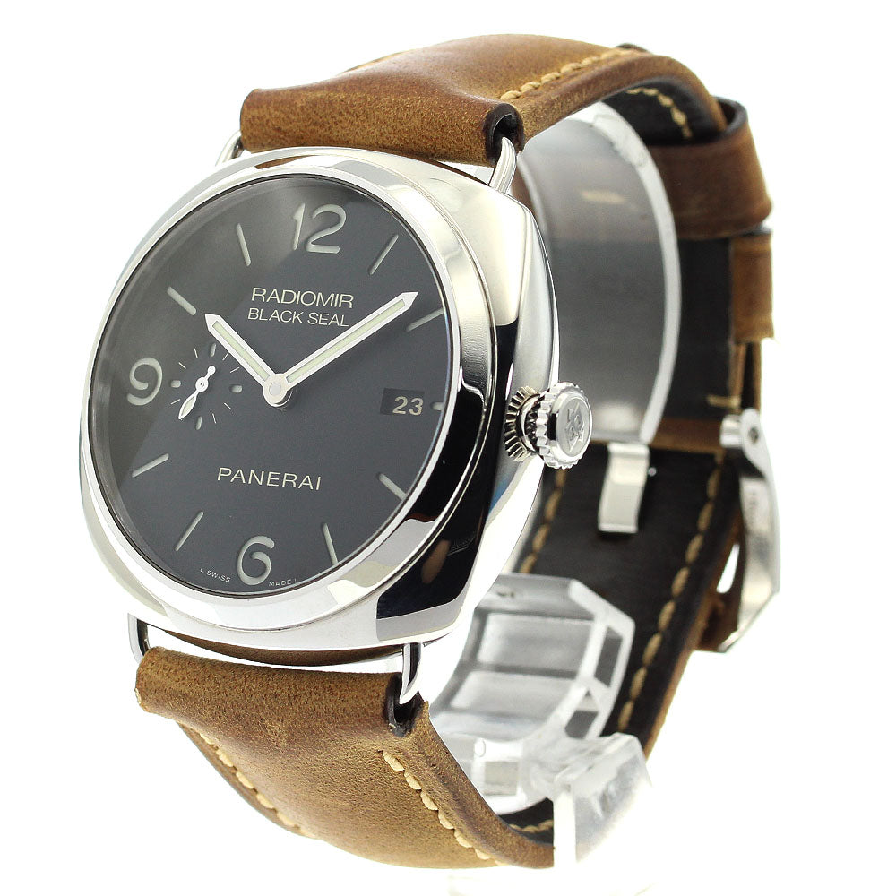 PANERAI Radiomir Black Seal PAM00388 Date Black Dial Automatic Men's _877780