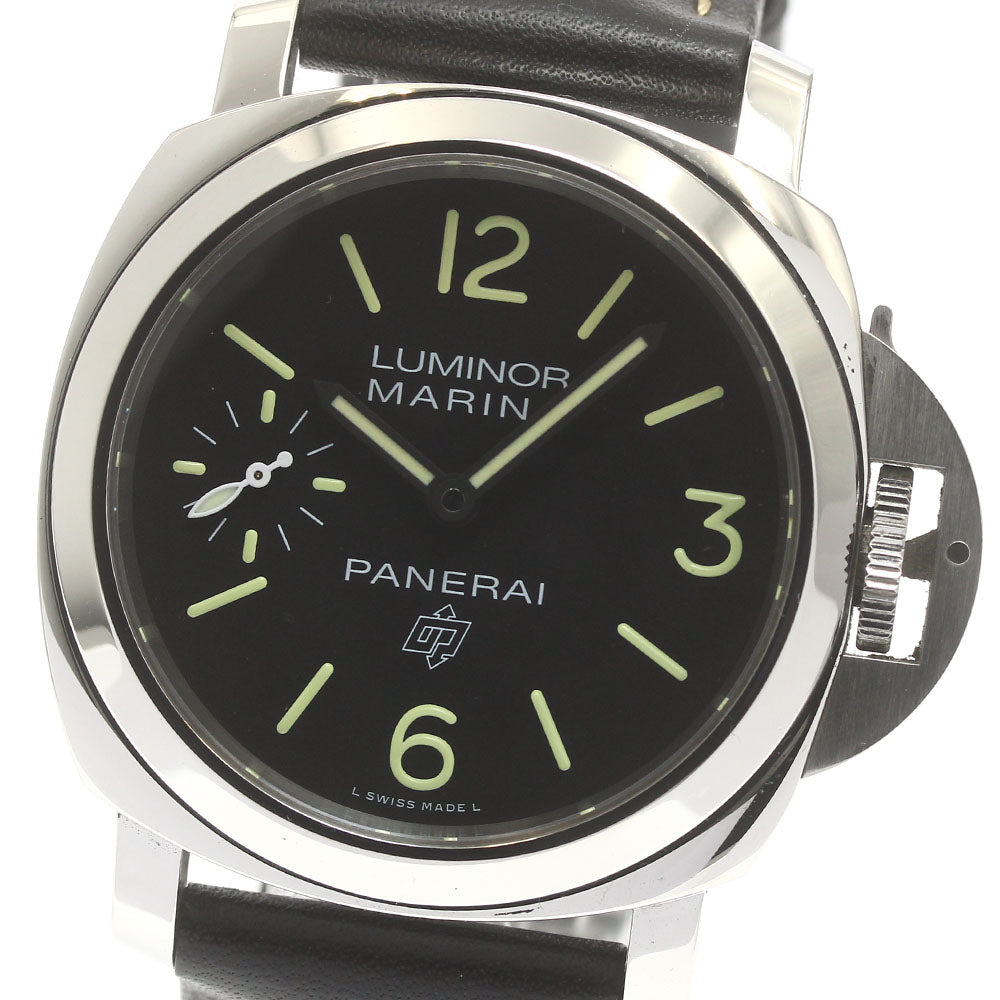 PANERAI Luminor marina logo PAM00776 black Dial Hand Winding Men's Watch_877781