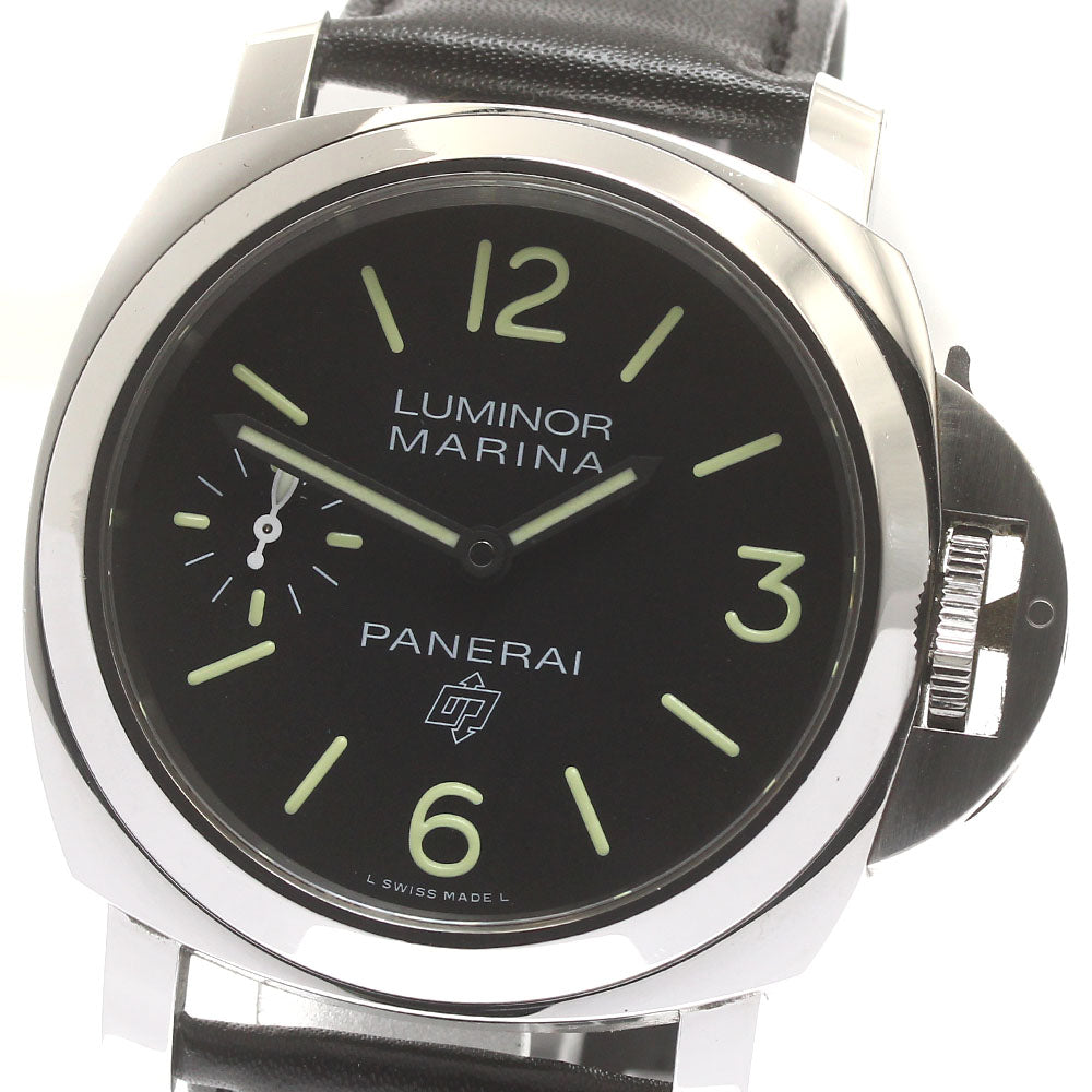 PANERAI Luminor marina logo PAM00776 black Dial Hand Winding Men's Watch_877782