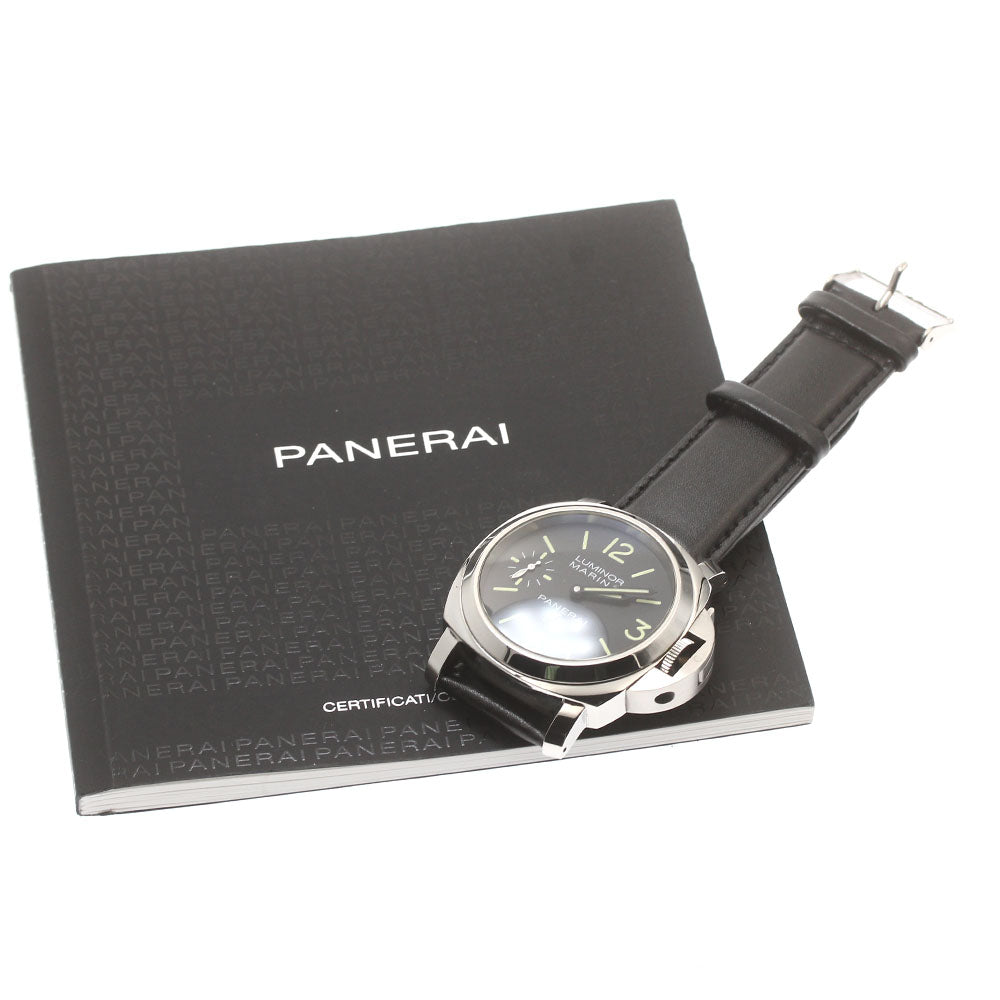 PANERAI Luminor marina logo PAM00776 black Dial Hand Winding Men's Watch_877782