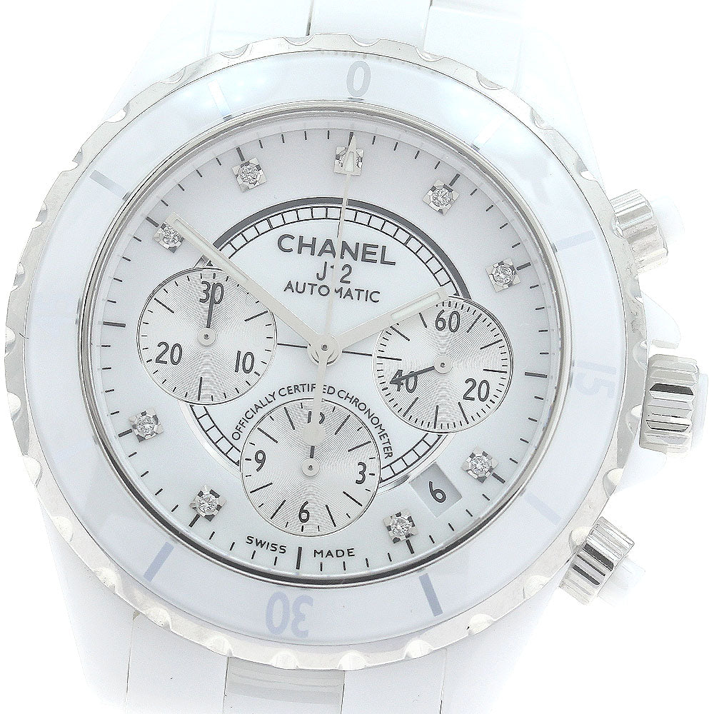 CHANEL J12 white ceramic H2009 9P diamond white Dial Automatic Men's_877805