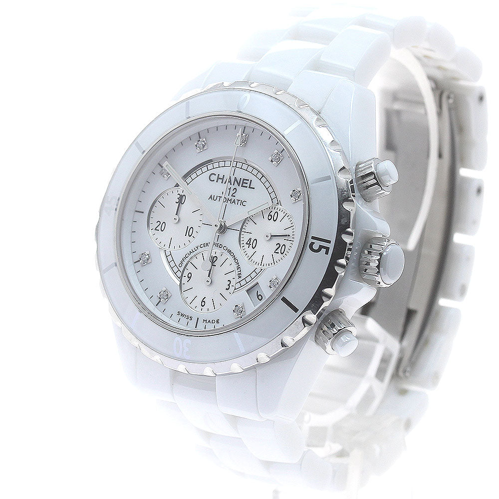 CHANEL J12 white ceramic H2009 9P diamond white Dial Automatic Men's_877805