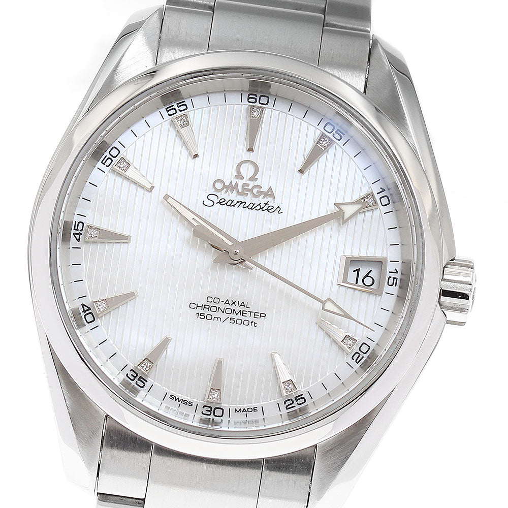 OMEGA Seamaster Aqua Terra Coaxial 231.10.39.21.55.001 Date 11P diamond White shell Dial Automatic Men's Watch_877825