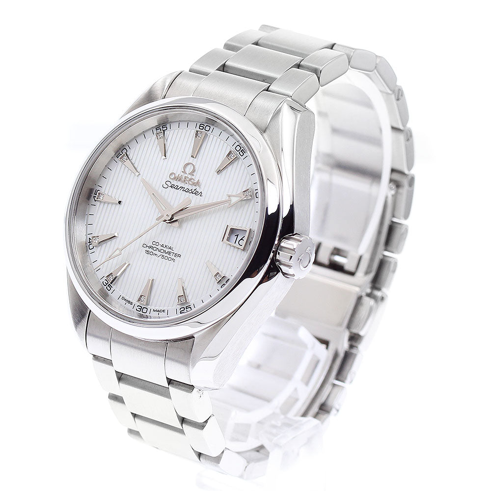OMEGA Seamaster Aqua Terra Coaxial 231.10.39.21.55.001 Date 11P diamond White shell Dial Automatic Men's Watch_877825