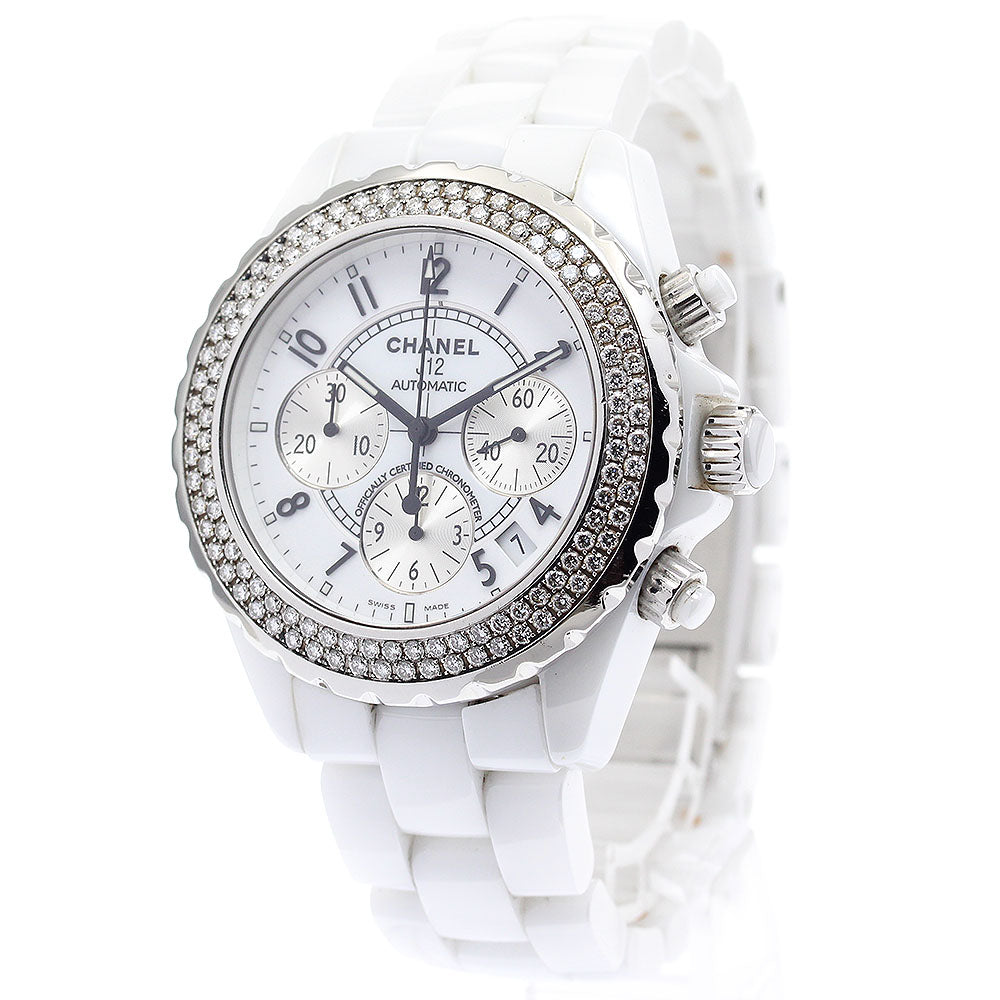 CHANEL J12 H1008 chronograph diamond bezel Automatic Men's Watch_877832