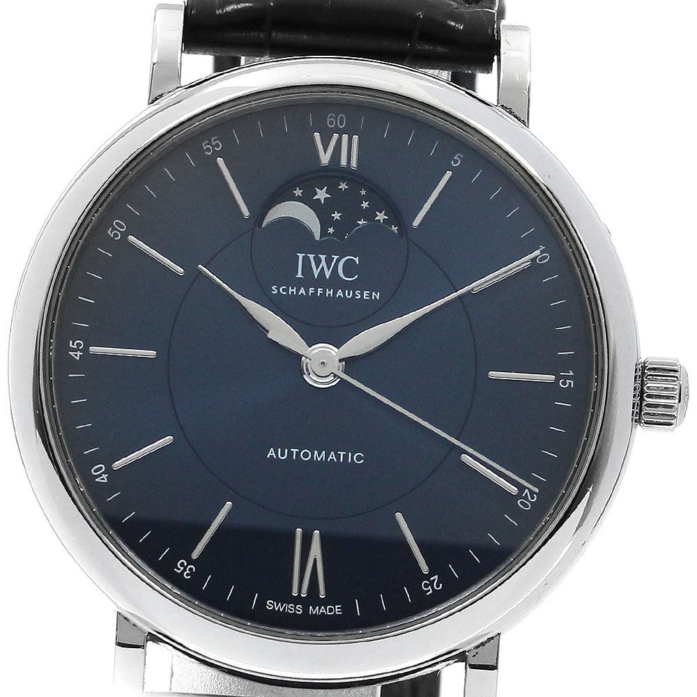 IWC SCHAFFHAUSEN Portofino Automatic Moon Phase IW459402 Navy Dial Automatic Men's Watch_877848