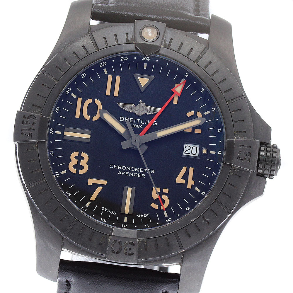 BREITLING Avenger GMT 45 Night Mission V32395 Automatic Men's Watch_877857