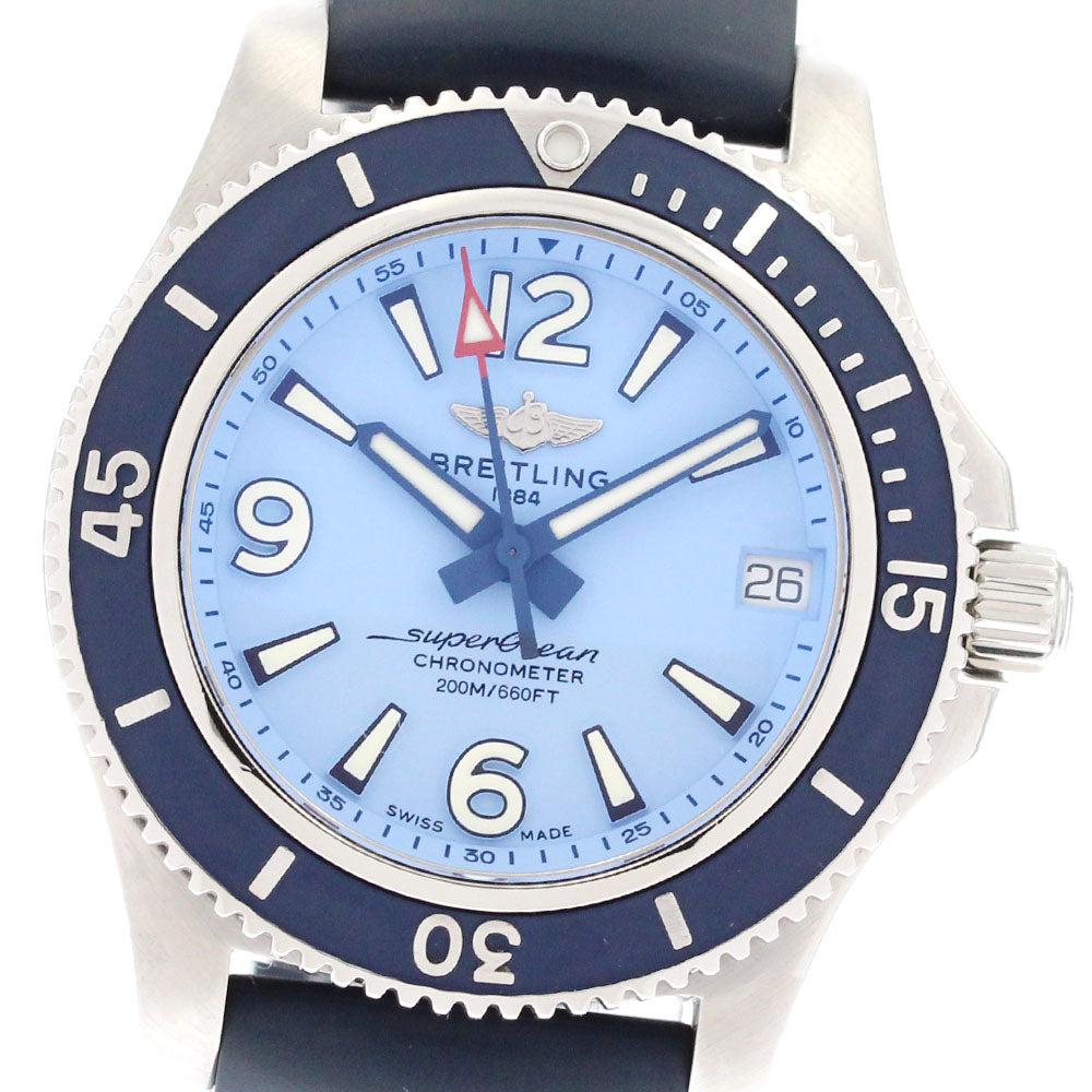 BREITLING Superocean 36 A17316 Date blue Dial Automatic Boy's Watch_877864
