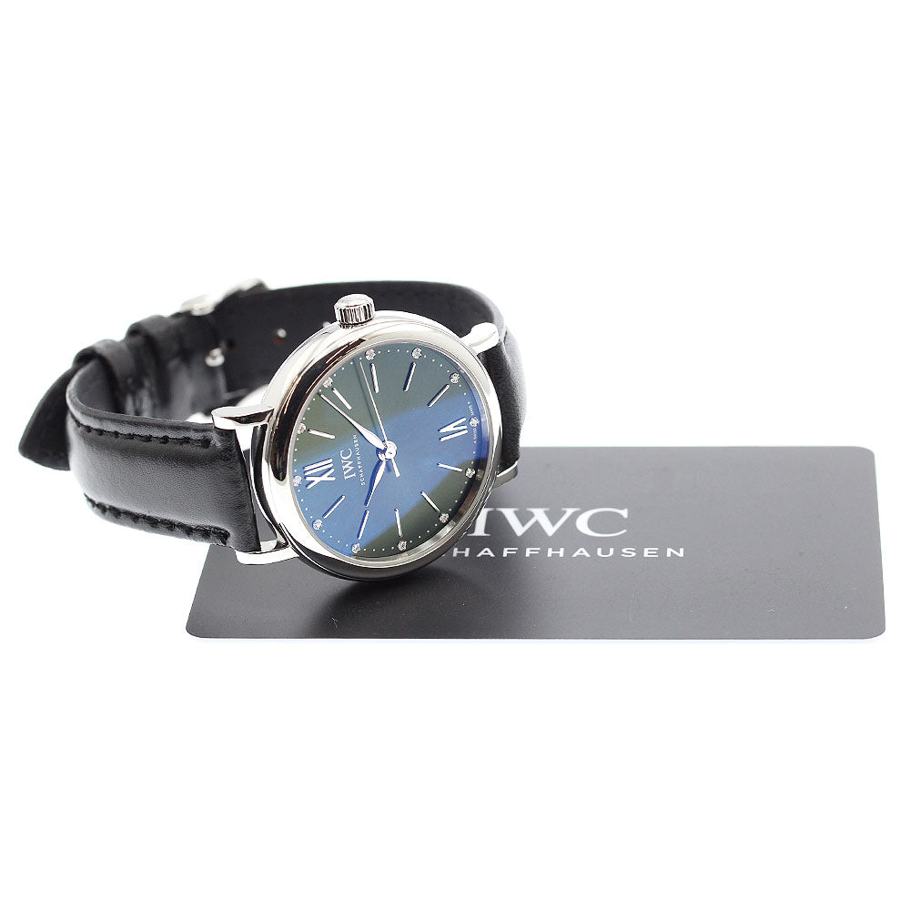 IWC Portofino Automatic 34 IW357405 12P diamond Moss Green Dial Ladies_877871