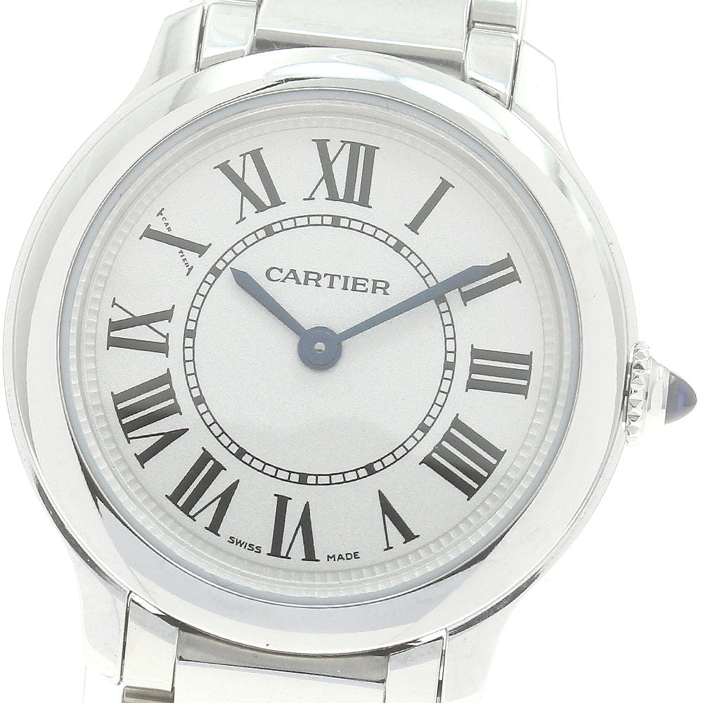 CARTIER Rondemast de Cartier 29mm WSRN0033 Silver Dial Quartz Men's Watch_877874