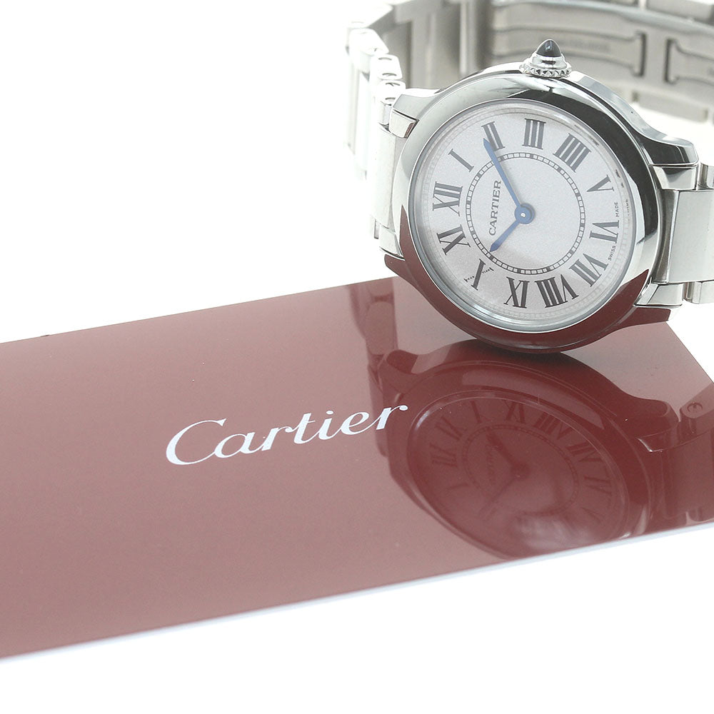 CARTIER Rondemast de Cartier 29mm WSRN0033 Silver Dial Quartz Men's Watch_877874