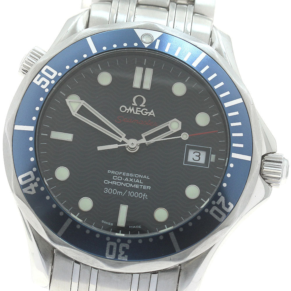 OMEGA Seamaster300 2220.80 Date Co-Axial Navy Dial Automatic Men's Watch_877877