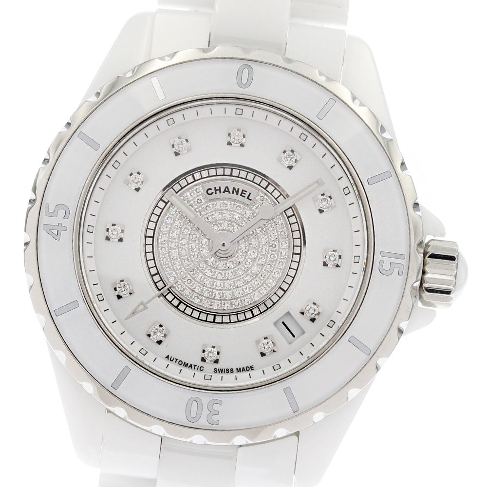 CHANEL J12 H1759 White Ceramic C12P Diamond Automatic Men's Watch_877884