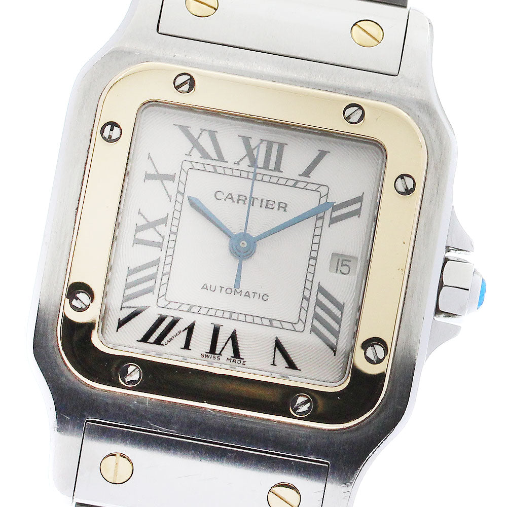 CARTIER Santos GalbeeLM W20058C4 YG2 tone Silver Dial Automatic Men's_877894