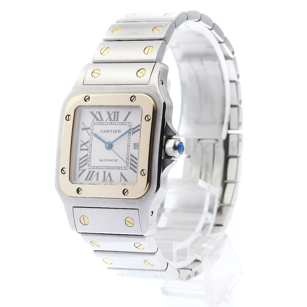 CARTIER Santos GalbeeLM W20058C4 YG2 tone Silver Dial Automatic Men's_877894