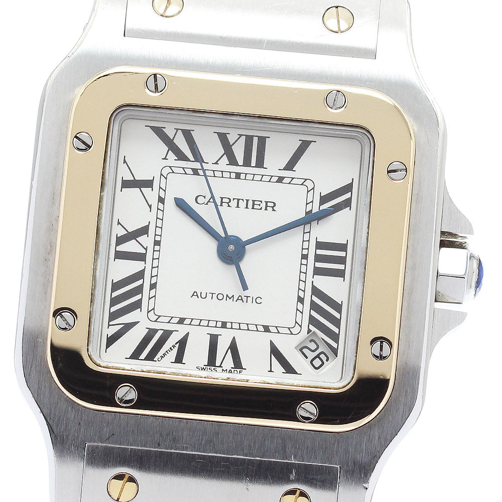 CARTIER Santos Galbee XL W20099C4 Date Silver Dial Automatic Men's Watch_877915