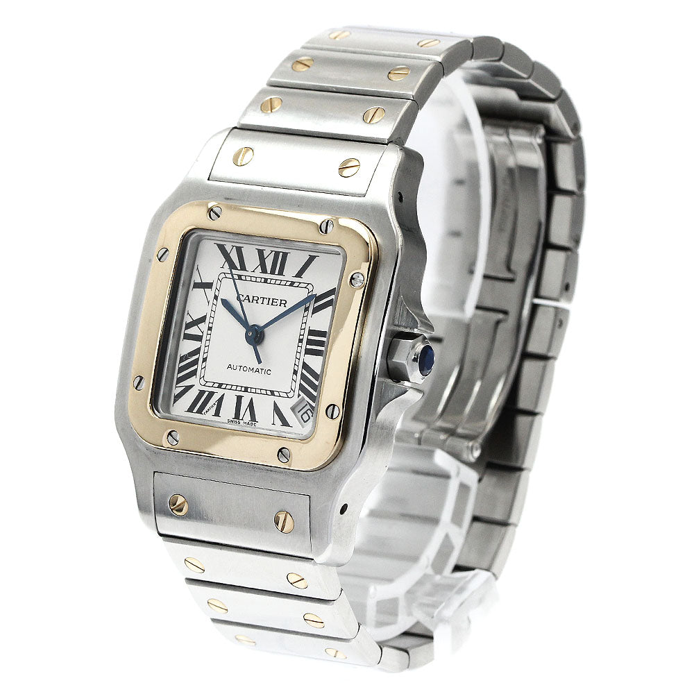 CARTIER Santos Galbee XL W20099C4 Date Silver Dial Automatic Men's Watch_877916