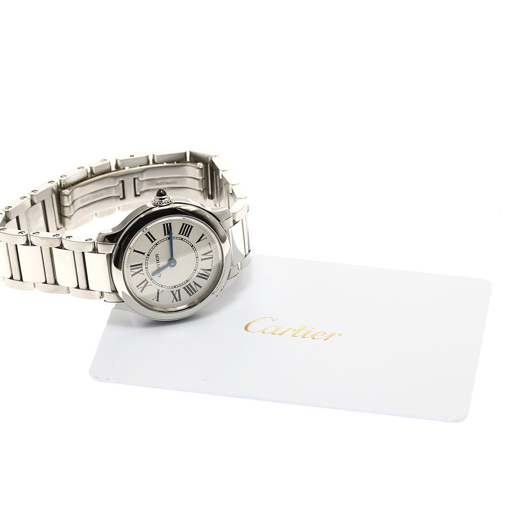 CARTIER Rondemast de Cartier 29mm WSRN0033 Silver Dial Quartz Ladies_877924