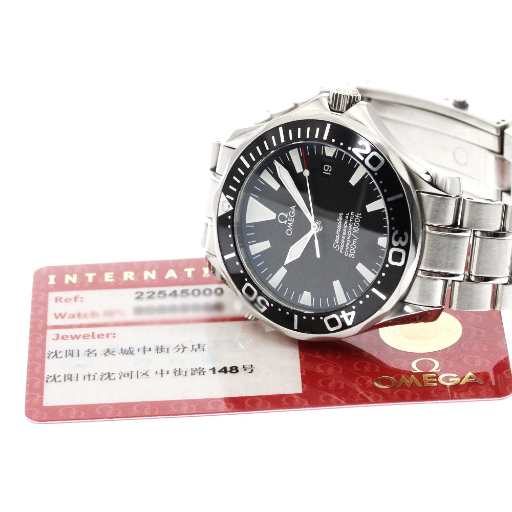 OMEGA Seamaster300 2254.50 Date black Dial Automatic Men's Watch_877985