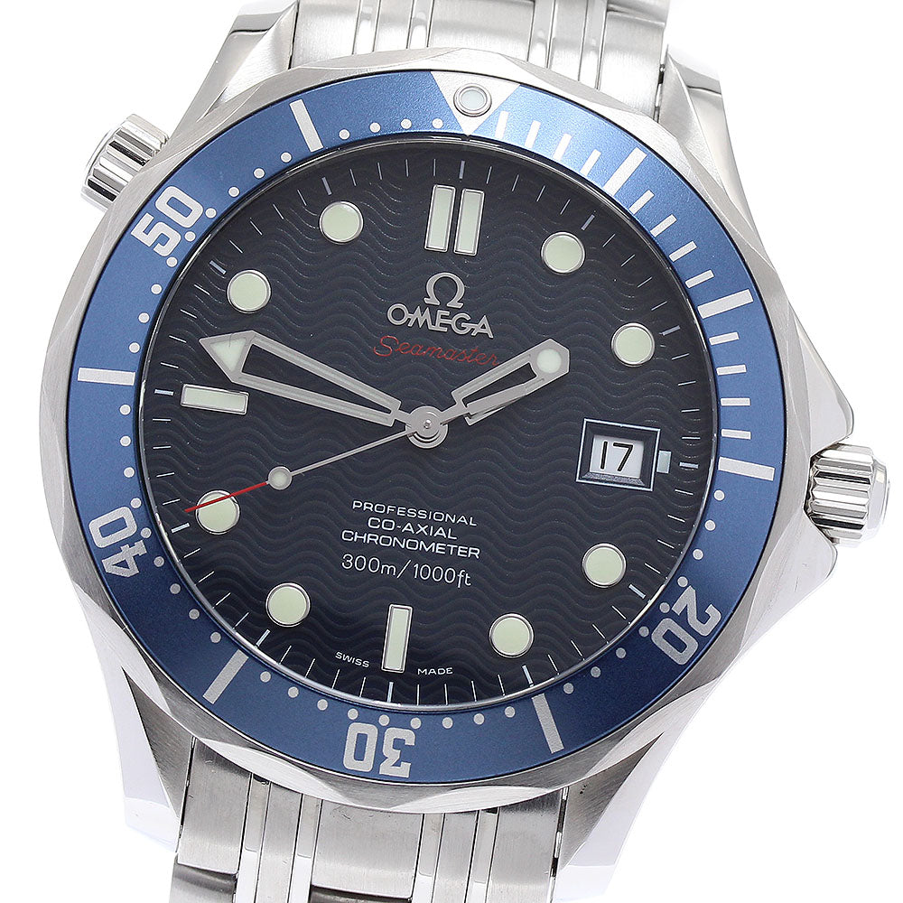 OMEGA Seamaster300 2220.80 Date Co-Axial Navy Dial Automatic Men's Watch_877986