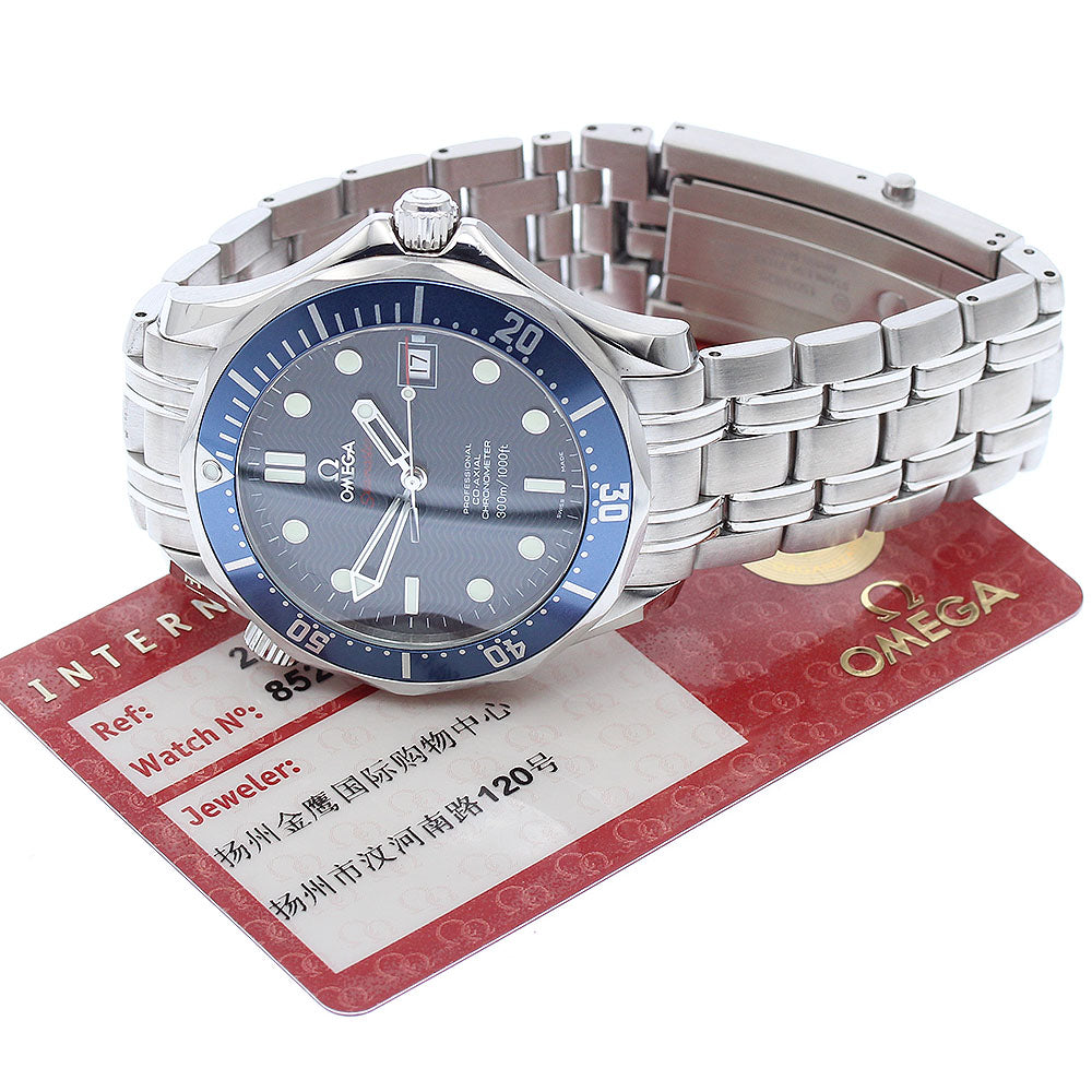 OMEGA Seamaster300 2220.80 Date Co-Axial Navy Dial Automatic Men's Watch_877986