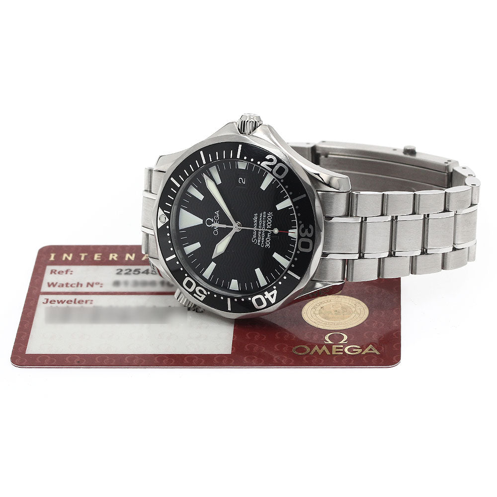 OMEGA Seamaster300 2254.50 Date black Dial Automatic Men's Watch_877994