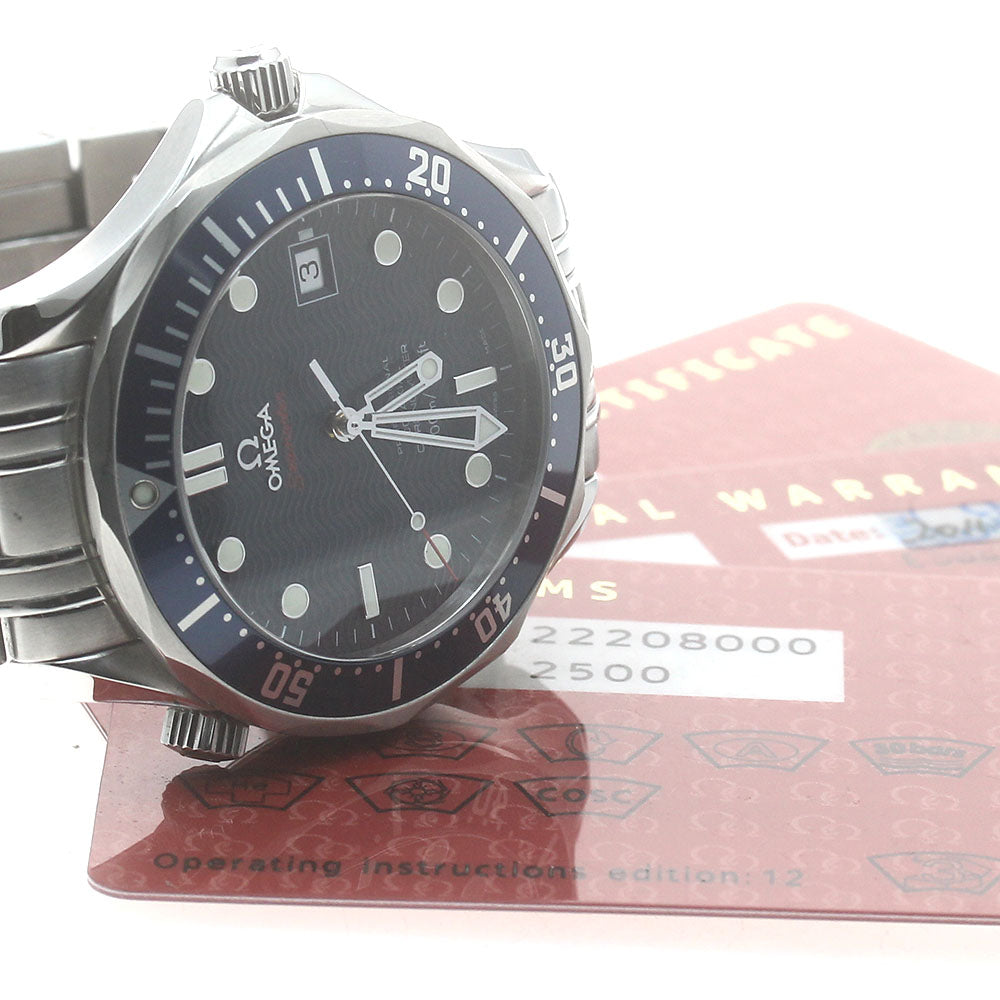 OMEGA Seamaster300 2220.80 Date Co-Axial Navy Dial Automatic Men's Watch_878009