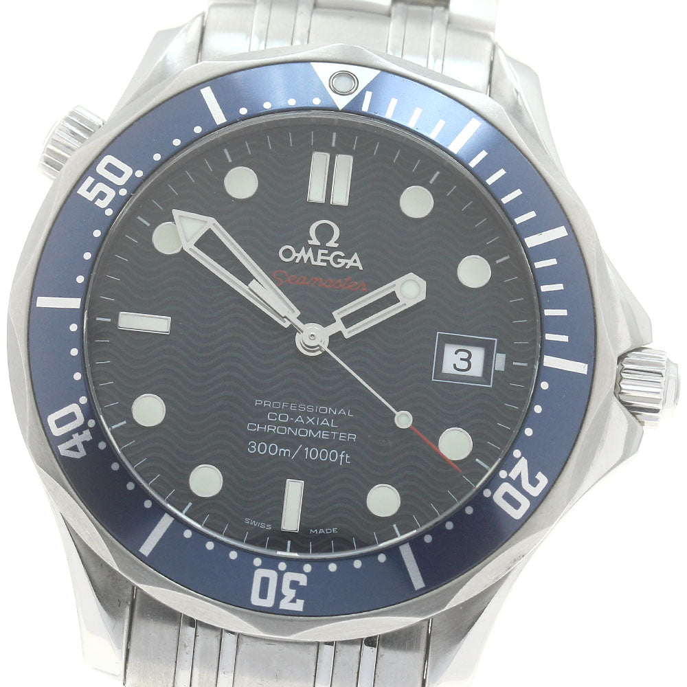 OMEGA Seamaster300 2220.80 Date Co-Axial Navy Dial Automatic Men's Watch_878009