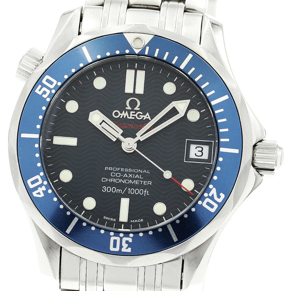OMEGA Seamaster300 2222.80 Date Co-Axial Navy Dial Automatic Boy's Watch_878026