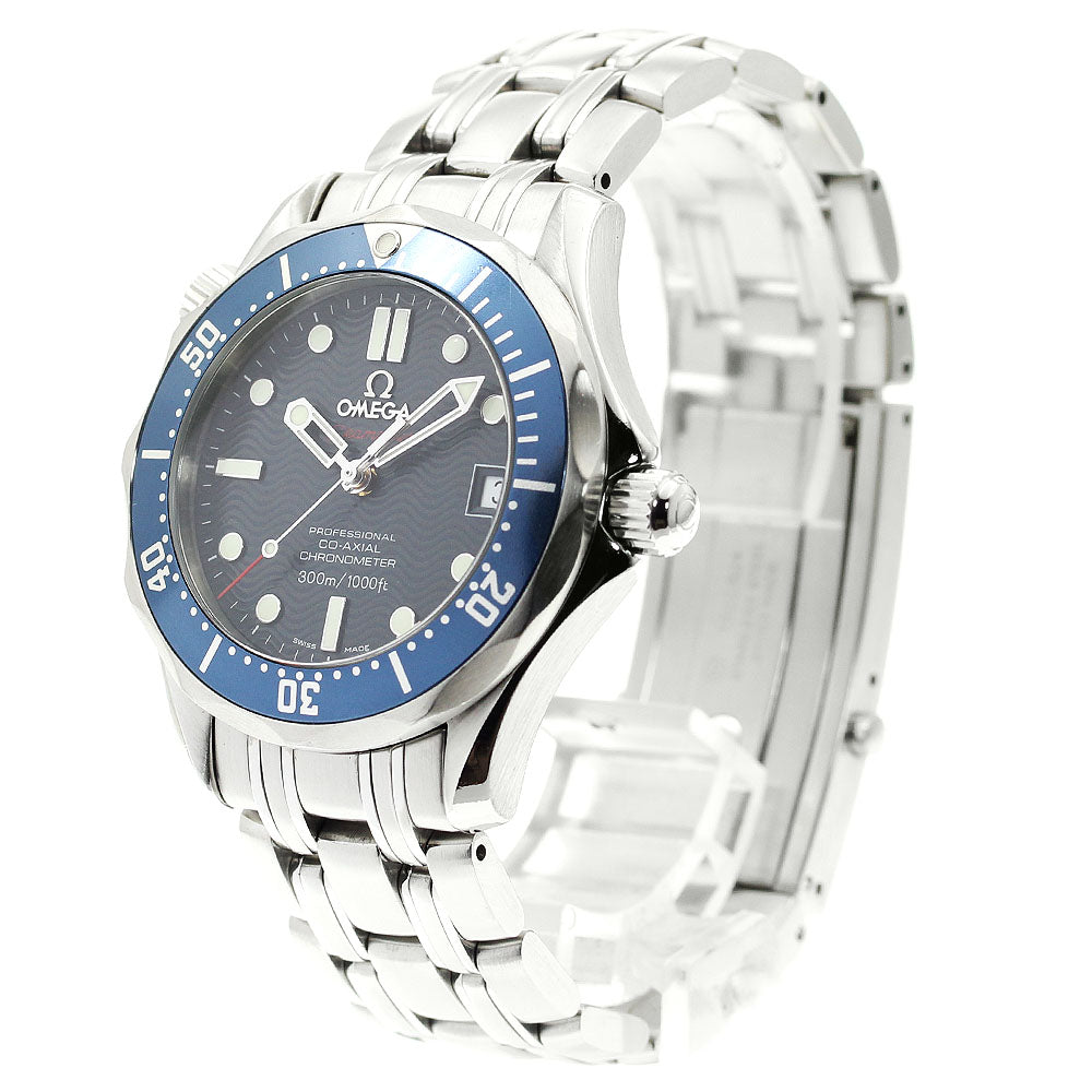OMEGA Seamaster300 2222.80 Date Co-Axial Navy Dial Automatic Boy's Watch_878026