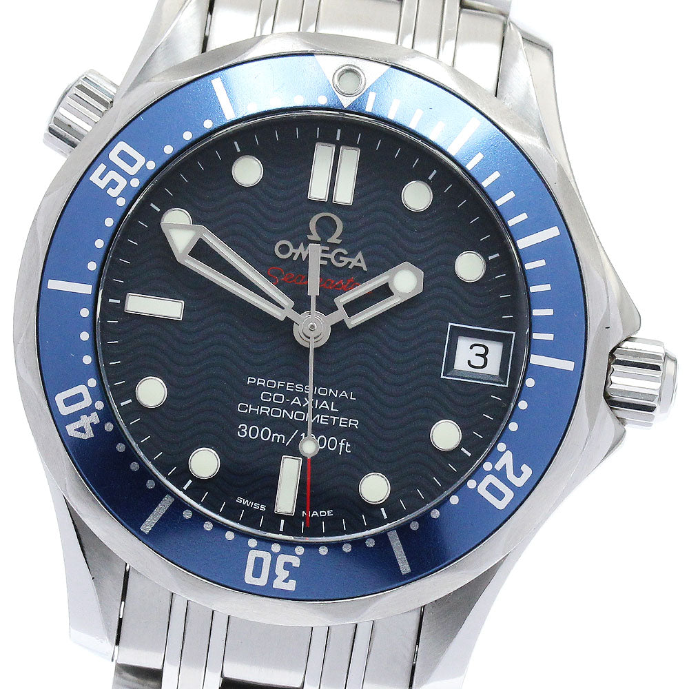 OMEGA Seamaster300 2222.80 Date Co-Axial Navy Dial Automatic Boy's Watch_878048
